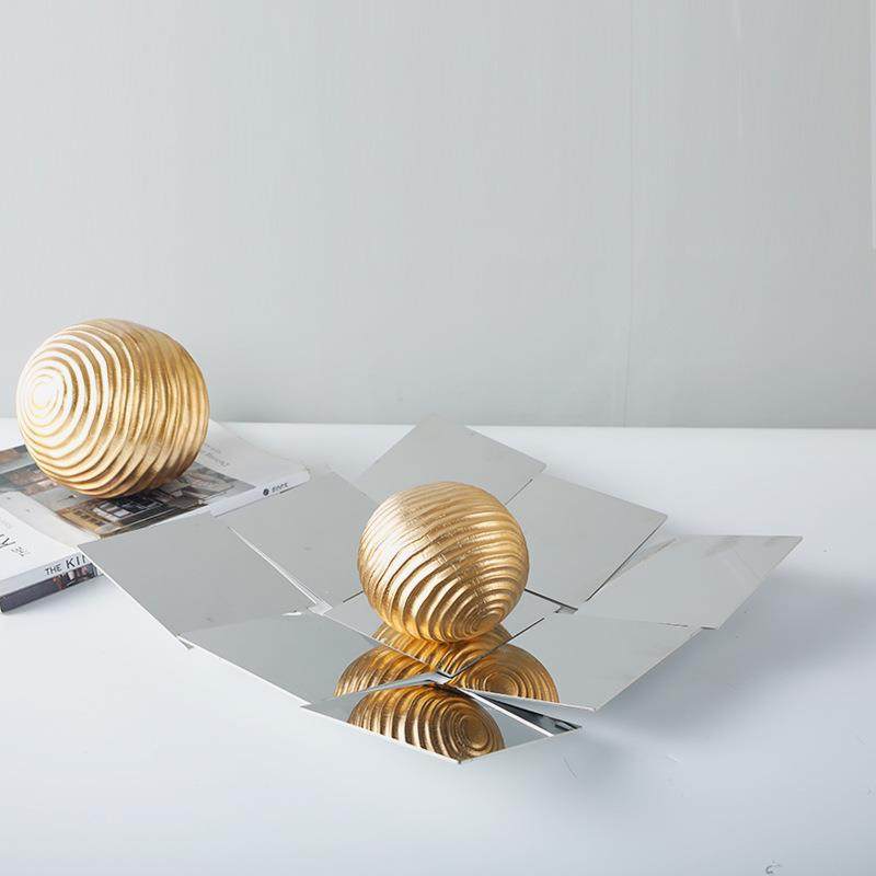 现代简约样板房间客厅茶几软装饰品不锈钢果盘售楼处收纳果篓摆件,模玩/动漫/周边/娃圈三坑/桌游,模型制作工具/辅料耗材,淘宝优惠券,粉丝福利购,淘宝优惠卷