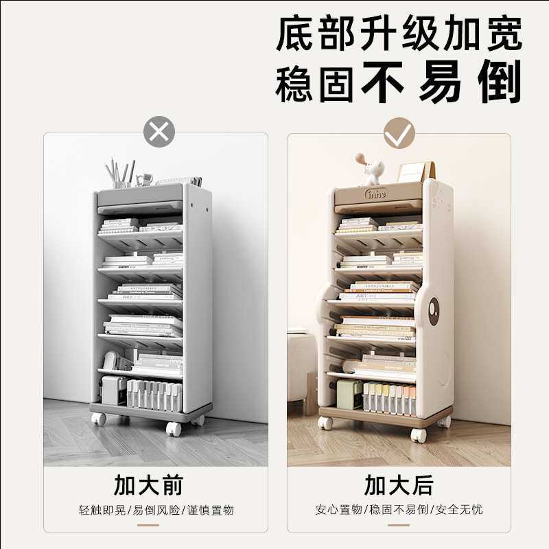 儿童书架桌面可移动家用收纳架落地整理简易柜子宝宝收纳塑料其他