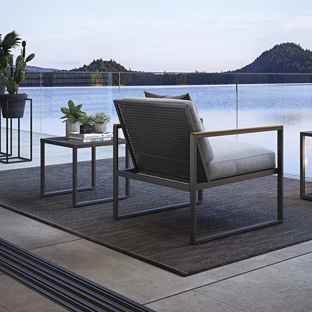 户外休闲室外铁艺沙发设计师庭院阳光房庭院阳台花园别墅外摆桌椅