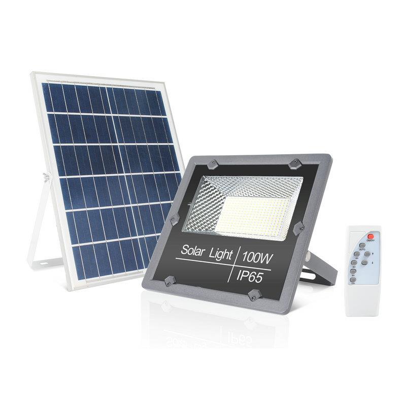 50W~500W太阳能LED投光灯户外防水庭院灯吊灯农村室外太阳能路灯