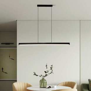 餐吊灯现代简约吊顶办公室灯直线一字吊灯客厅长条灯餐厅吊灯