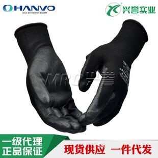 轻薄PU涂层精细操作手套耐磨防滑透气 电子装配 五金园艺手套10双