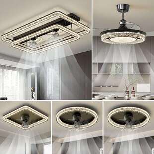 风扇灯2025新款客厅主灯意式轻奢一体吊扇灯餐厅卧室套餐吸顶灯具