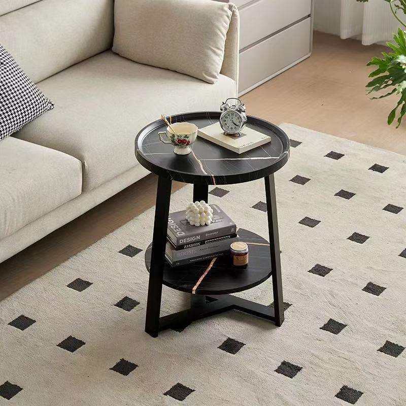 现货简约家用客厅小圆桌创意沙发旁高脚双层边几现代小茶几,电子元器件市场,其它元器件,淘宝优惠券,粉丝福利购,淘宝优惠卷