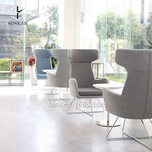 现代商用售楼部洽谈椅接待椅家用影厅舒适软座休闲椅