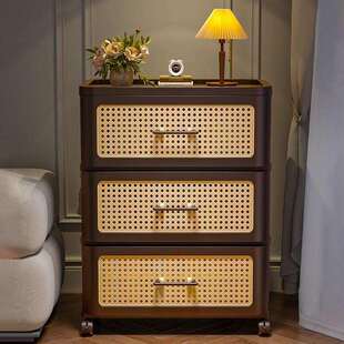 抽屉式收纳柜家用置物柜多层免安装客厅五斗柜床头可移动储物柜子