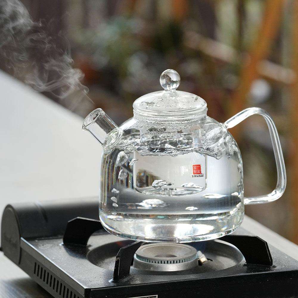 一屋窑养生壶大容量烧水壶煮茶壶1.8L高硼硅玻璃耐骤冷热直火可用