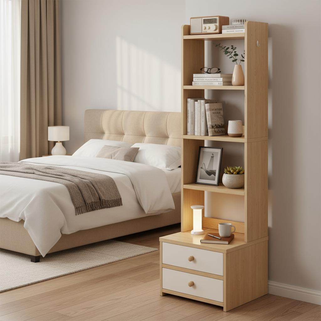 床头柜储物柜斗柜现代卧室简约北欧迷你床边加高款靠墙小型收纳柜,电子元器件市场,其它元器件,淘宝优惠券,粉丝福利购,淘宝优惠卷