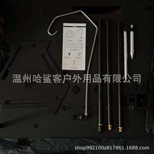 户外营地灯架露营便携式照明灯铝合金支架折叠夹迷你桌板置物