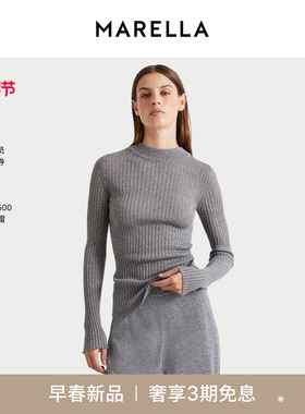 【2026早春新品】MARELLA 女装长袖高领毛针织衫3361156102