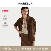 MARELLA 领皮衣夹克外套3446045102 衬衫 2025秋冬女装 短款