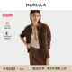 衬衫 短款 领皮衣夹克外套3446045102 2025秋冬女装 MARELLA