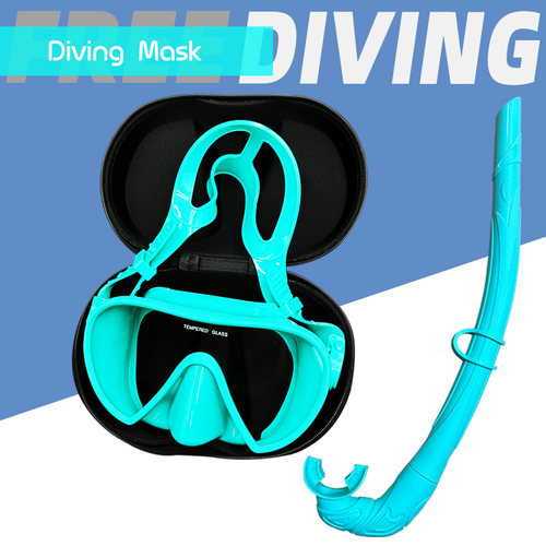 潜水镜硅胶面罩湿式全干式呼吸管