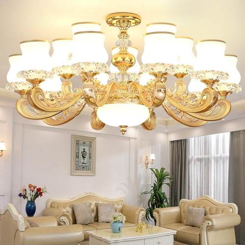 欧式客厅吊灯奢华大气家用简欧大厅现代简约卧室餐厅灯新款17051