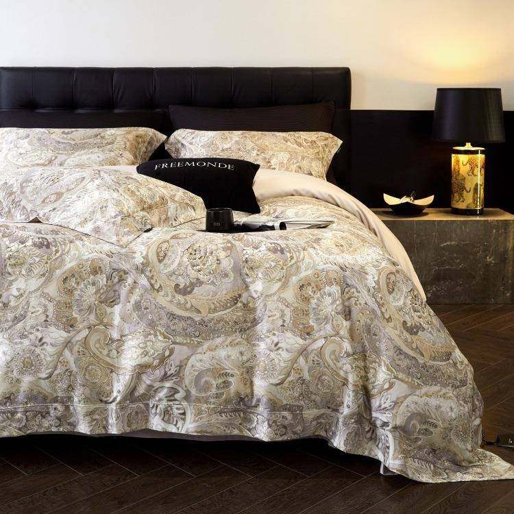 美式秋冬120支天丝棉磨毛四件套轻奢保暖加厚印花被套1.8床上用品,节庆用品/礼品,新娘配件,淘宝优惠券,粉丝福利购,淘宝优惠卷