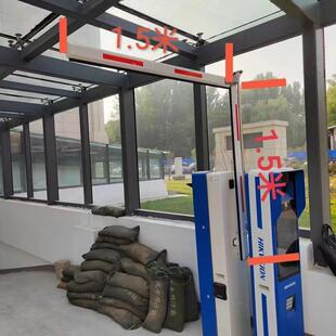 道闸曲臂杆科拓栅栏90度配件红门捷顺折叠八角180栅栏限高杆停车