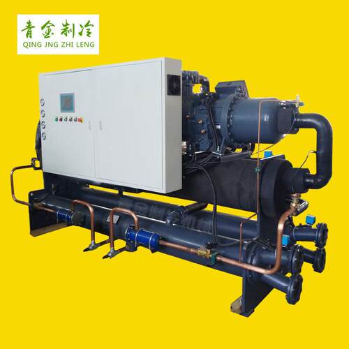 混凝土搅拌站120罐用水冷式螺杆冷冻机 智能温控水冷式螺杆冷水机