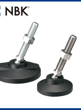 NBK FPMS不锈钢外螺纹塑料橡胶垫调平调节器调平脚地脚螺栓