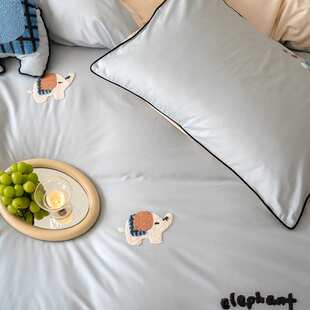 A类母婴100支纯棉四件套长绒棉贡缎儿童被套全棉宿舍床上三件套