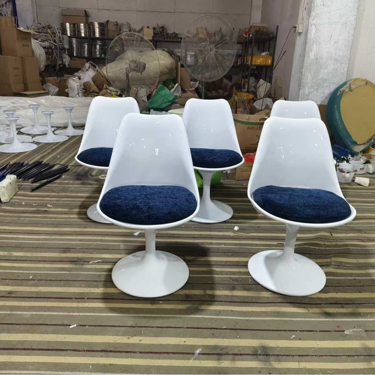 北欧简约复古郁金香椅360可旋转网红书房电脑椅靠背家用餐桌餐椅
