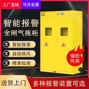 全钢气瓶柜防爆柜实验室安全柜储存柜智能加厚单瓶双瓶三瓶带报警