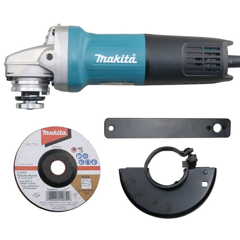 Makita牧田电动角磨机9553HB金属打磨切割机大功率 后开关710W