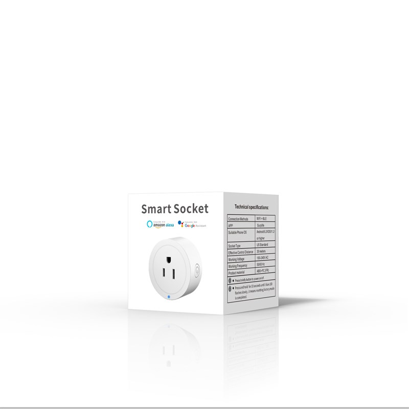 美规智能插座APP远程Alexa语音定时延时循环开关10A智能插座远程