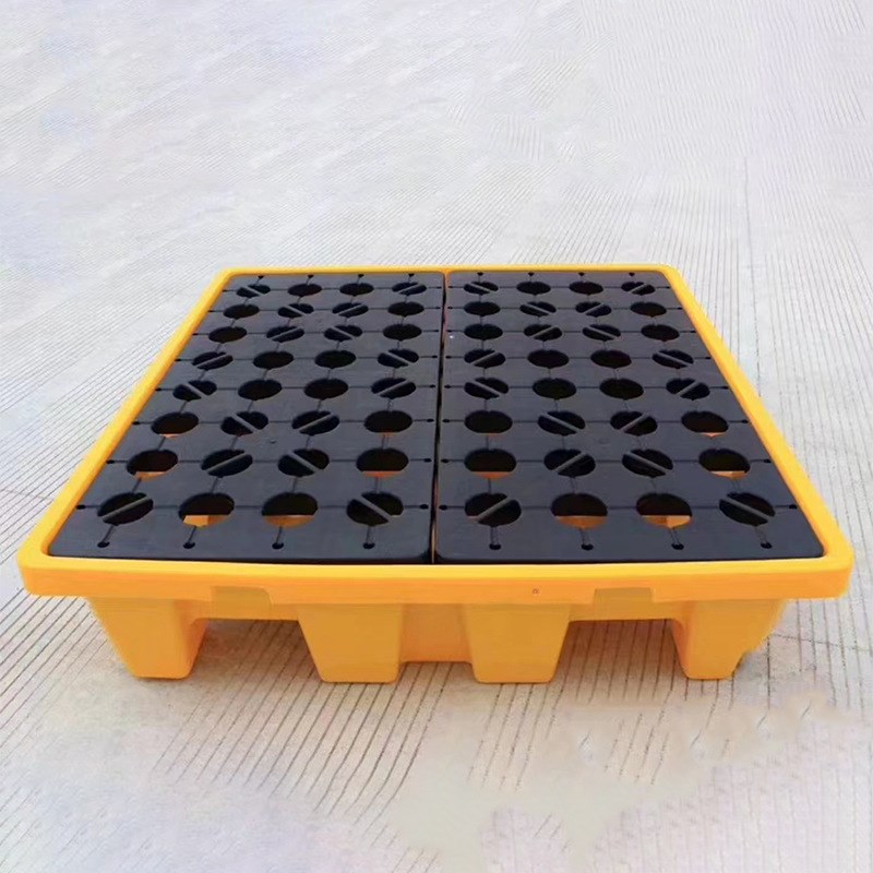 化学品防渗漏托盘单面双桌面机油桶危废化学品防泄漏塑料 托盘