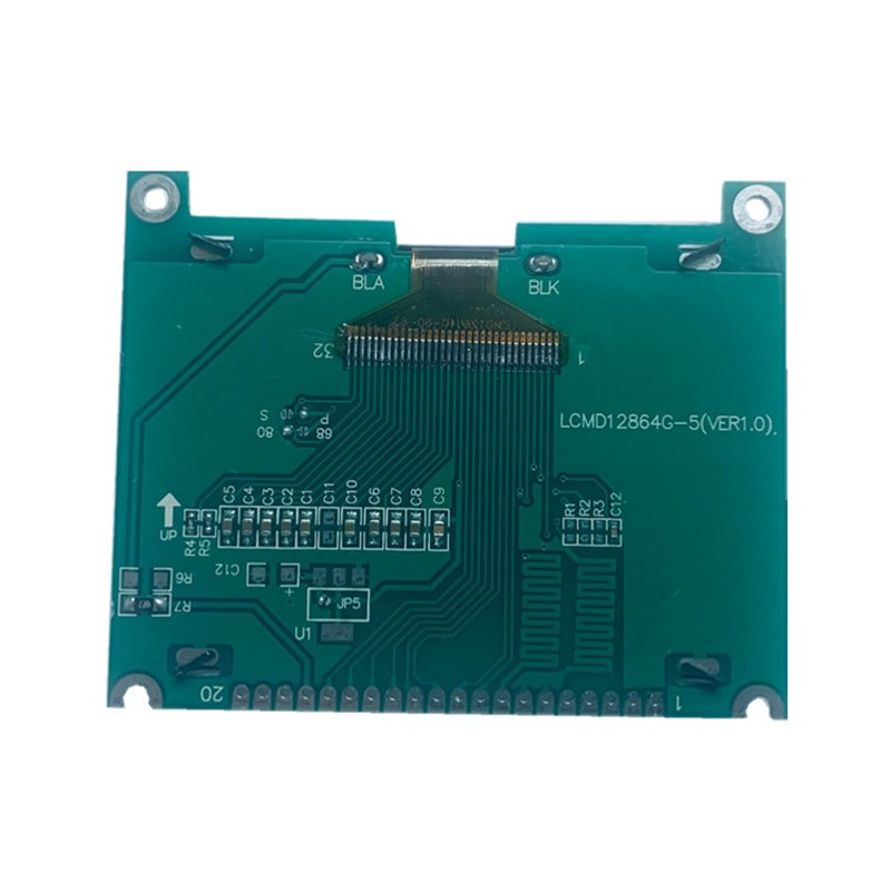 12864图形液晶显示屏 128x64点阵屏模块 ST7565驱动 并串口 -30度