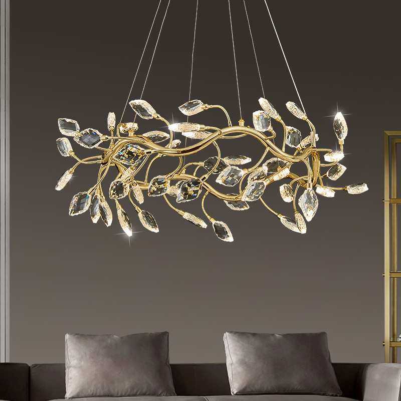 轻奢法式意式轻奢水晶吊灯客厅灯餐厅灯卧室灯全套灯具新款,3C数码配件,USB灯,淘宝优惠券,粉丝福利购,淘宝优惠卷