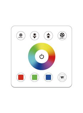 86面板RGBW控制器 塑胶86*86面板 5-24V全触摸黑色白色墙壁式面板