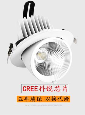 锐5w7w12嵌入式嵌入高显灯芯片花灯象鼻万象科ledcob客厅服装店灯