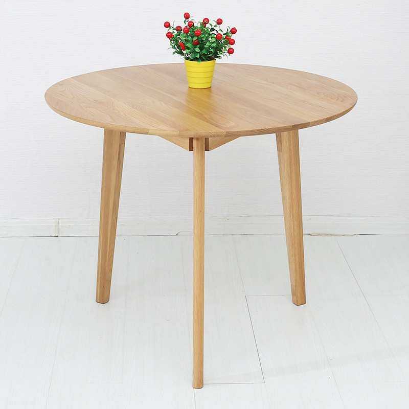 北欧实木橡木圆桌椅组合小户型三四腿圆形餐桌接待洽谈桌咖啡桌子,3C数码配件,USB灯,淘宝优惠券,粉丝福利购,淘宝优惠卷