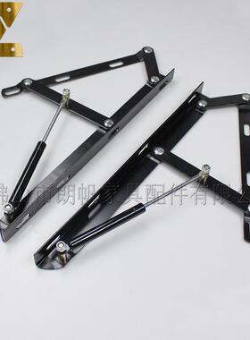 家具五金沙发床贵妃升位降器架气动杆支黑色LFE005-145公分折叠配