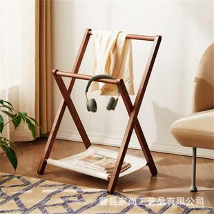 质晾衣架家居摆DS-624阳台衣帽挂架毛毯架床头件物收纳实木挂木衣