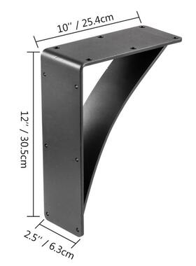 浅手工接三角支支架色木桌承10x12x2.重支焊架撑架墙哑光黑色浮动