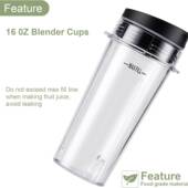 5件套Ninja搅拌配件6oz适用BL机660BL663B66HP 0515QBL740LBL7