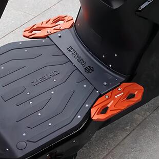 适用极核ae5i配件AEip5ro电动车改装合铝金前后脚踏加宽前脚踏板