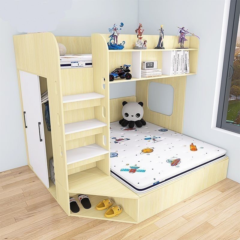 儿童上下铺双层床高低子母床姐弟互不干扰多功能组合上下床卧室