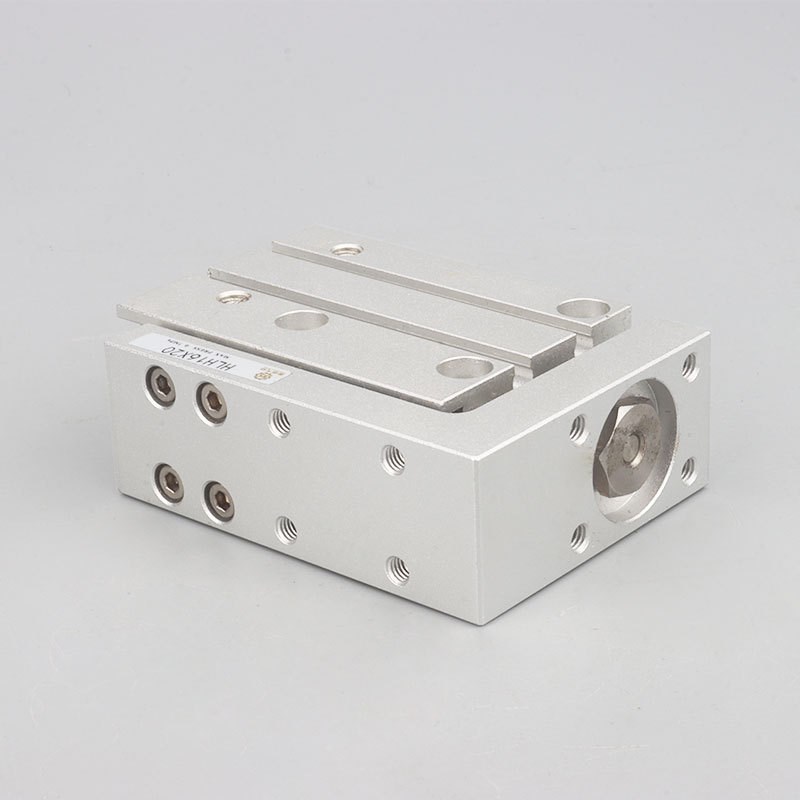 亚德客型精密滑台导轨气缸HLH6X5X10X15X20X25X30X40X50X60