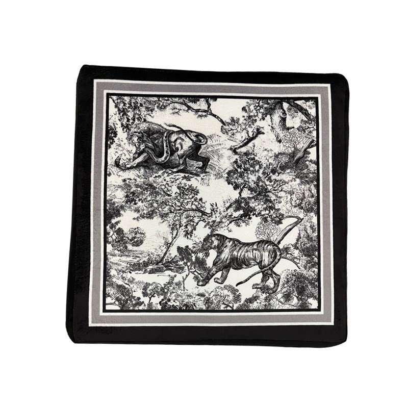 满座复古法式美式方形坐垫餐桌椅垫子垫圆形屁垫厚防滑家用可水洗