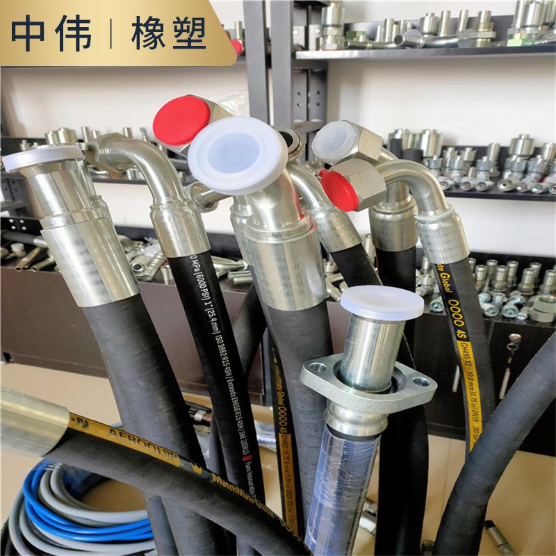 高压钢丝胶管 机械缠绕液压橡胶管 空压机输油管矿用石油钻探胶管