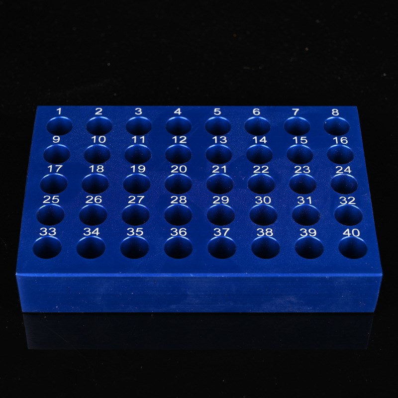 低温配液模块厂家0.2-15ml冻存架铝块4孔8孔24孔预冷铝制冰盒