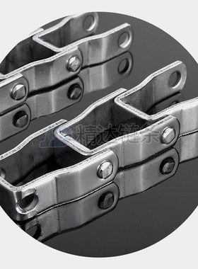 不锈钢制销合链条 662 667 P42.27 P57.15刮雪机链条