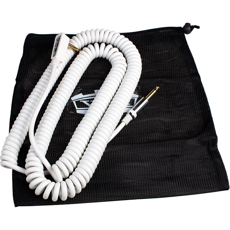 VOX VCC90民谣木吉他贝斯电箱电吉他连接线 9米弹簧降噪音频线