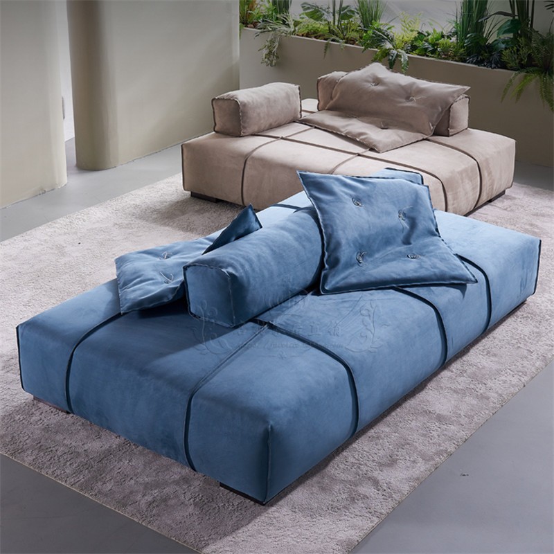 意大利baxter巴拿马模块组合客厅大小户型侘寂风创意豆腐方块沙发