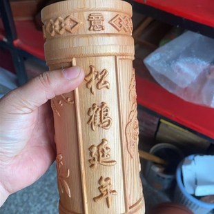 正宗红豆杉杯子电脑雕实木红豆杉水杯茶杯保健杯工艺礼品天然原木