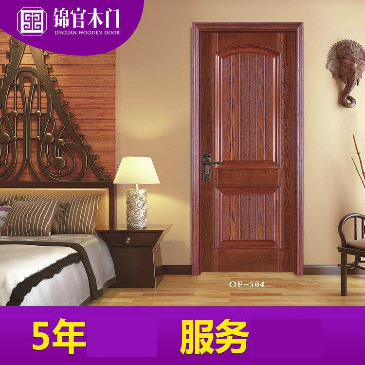 成都厂家来图隔音实木门 欧式室内复合实木门