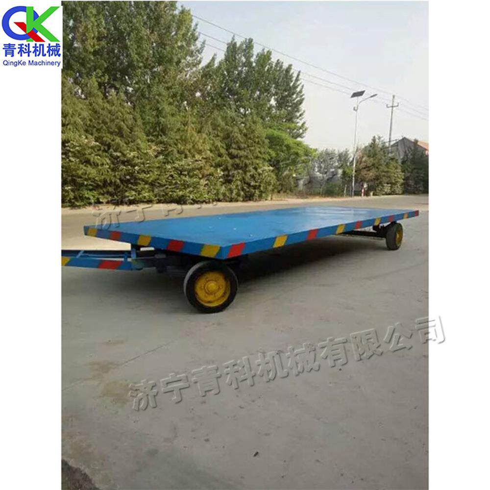 仓库物流站平板拖车 重型货物装卸工具车 火车站工厂牵引托板车