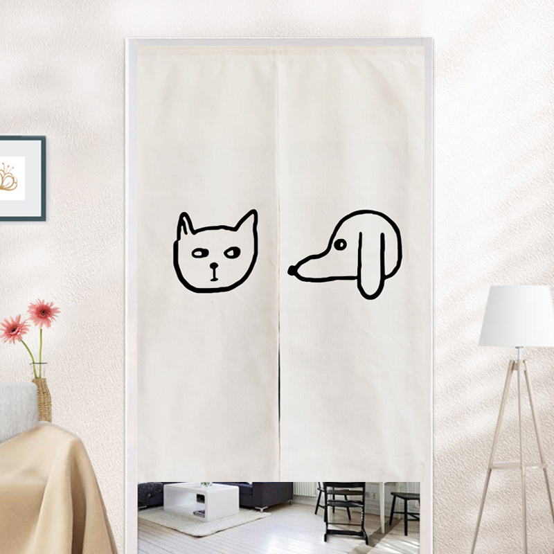 网红门帘隔断帘厨房厕所卫生间挂帘卧室房间免打孔防尘帘遮挡帘子